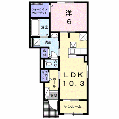 フォルトゥーナⅠ 103【管理NO：1-025212601-01030】 ★家具家電は申し込み後に搬入します★ ★2026年09月下旬入居可能★の外観画像