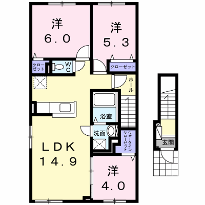 アリーズ 201【管理NO：1-023917401-02010】 ★家具家電は申し込み後に搬入します★ ★2026年09月中旬入居可能★の外観画像