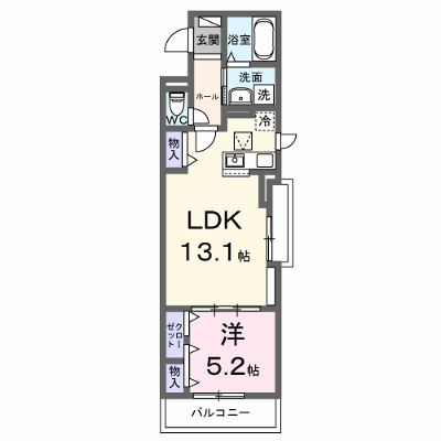 ラ・テュイル 101【管理NO：1-028569001-01010】 ★家具家電は申し込み後に搬入します★ ★2026年10月上旬入居可能★の外観画像