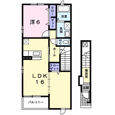 サクラ 201【管理NO：1-018296501-02010】 ★家具家電は申し込み後に搬入します★ ★2026年10月中旬入居可能★の外観画像