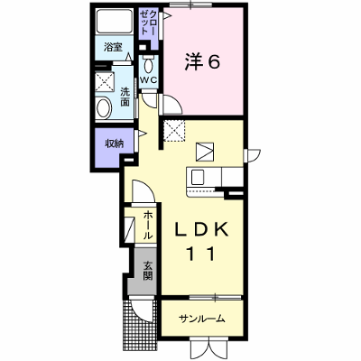 リヴェール　Ⅰ 104【管理NO：1-024988001-01040】 ★家具家電は申し込み後に搬入します★ ★2026年10月下旬入居可能★の物件写真1