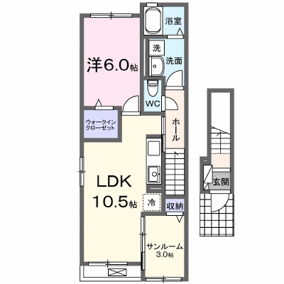 リヴェールⅢ 201【管理NO：1-027553601-02010】 ★家具家電は申し込み後に搬入します★ ★2026年10月中旬入居可能★の外観画像