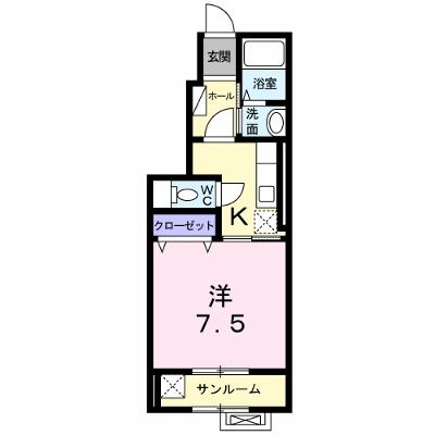 ル・クラージュ２ 101【管理NO：1-016420502-01010】 ★家具家電は申し込み後に搬入します★ ★2026年10月中旬入居可能★の外観画像