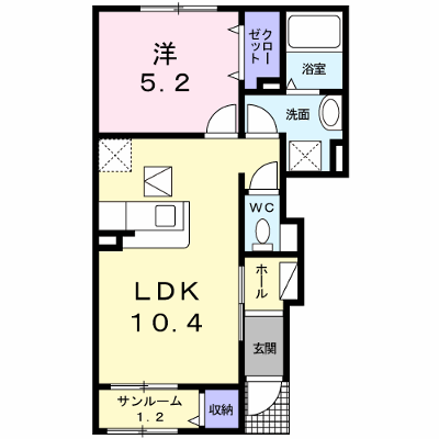 エスパス　コンフォルト 102【管理NO：1-017224601-01020】 ★家具家電は申し込み後に搬入します★ ★2026年10月中旬入居可能★の外観画像