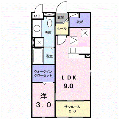 ブラン　ソル　ジュン 105【管理NO：1-018330301-01040】 ★家具家電は申し込み後に搬入します★ ★2026年10月中旬入居可能★の外観画像