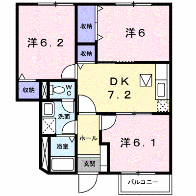ハーベストタウン 102【管理NO：1-007664201-01020】 ★家具家電は申し込み後に搬入します★ ★2026年10月中旬入居可能★の外観画像
