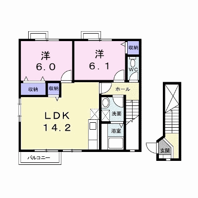 ロイヤルパークＣ 201【管理NO：1-010585003-02010】 ★家具家電は申し込み後に搬入します★ ★2026年10月上旬入居可能★の外観画像
