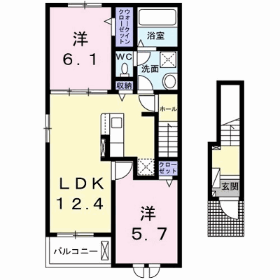 ソラーナ　Ａ 201【管理NO：1-028238501-02010】 ★家具家電は申し込み後に搬入します★ ★2026年09月中旬入居可能★の外観画像