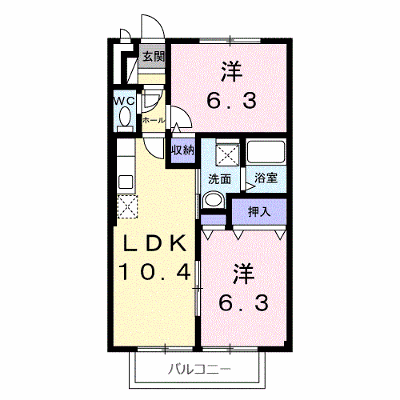 コンフォート熊谷 201【管理NO：1-099362801-02010】 ★家具家電は申し込み後に搬入します★ ★2026年09月下旬入居可能★の外観画像
