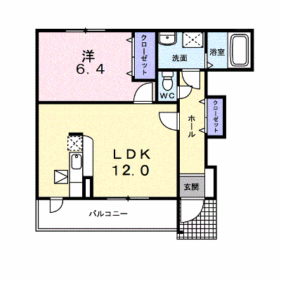 アルカンシエル・ド・モコⅡ 103【管理NO：1-014161802-01030】 ★家具家電は申し込み後に搬入します★ ★2026年10月中旬入居可能★の外観画像
