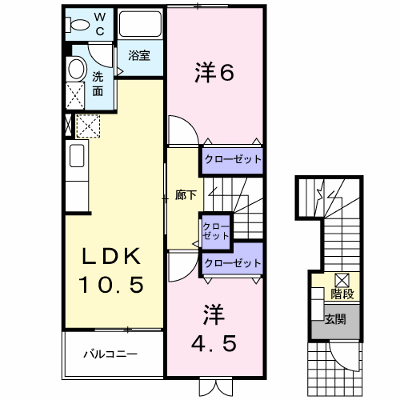 バンブーウエルス 203【管理NO：1-011405301-02030】 ★家具家電は申し込み後に搬入します★ ★2026年10月上旬入居可能★の外観画像