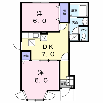 クレディ・アン 101【管理NO：1-011222101-01010】 ★家具家電は申し込み後に搬入します★ ★2026年10月上旬入居可能★の外観画像