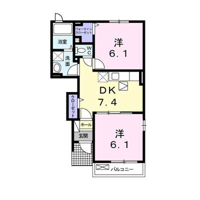 エアリーガーデンⅡ 103【管理NO：1-015941902-01030】 ★家具家電は申し込み後に搬入します★の外観画像