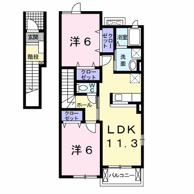 ヴァンベール　Ⅶ 201【管理NO：1-015148701-02010】 ★家具家電は申し込み後に搬入します★ ★2026年09月下旬入居可能★の外観画像