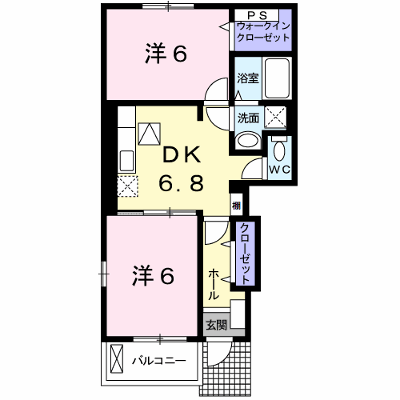 ヴァンベール　Ⅴ 101【管理NO：1-014952501-01010】 ★家具家電は申し込み後に搬入します★ ★2026年09月下旬入居可能★の外観画像