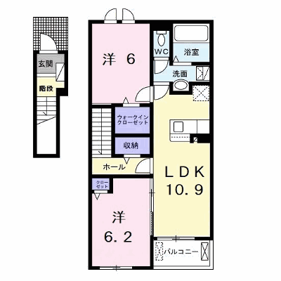 アルカディアⅡ 202【管理NO：1-026859702-02020】 ★家具家電は申し込み後に搬入します★の外観画像