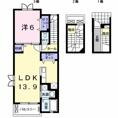 ムーン　ガーデン樹来 303【管理NO：1-018710901-03030】 ★家具家電は申し込み後に搬入します★ ★2026年09月下旬入居可能★の外観画像
