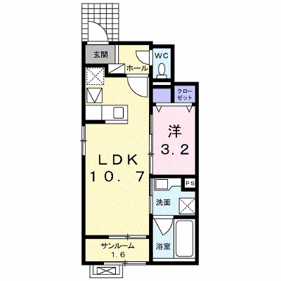 ヴィル・フォーレⅨ 103【管理NO：1-024315102-01030】 ★家具家電は申し込み後に搬入します★の外観画像
