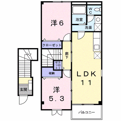ラフレシール 204【管理NO：1-012499501-02040】 ★家具家電は申し込み後に搬入します★ ★2026年09月中旬入居可能★の外観画像