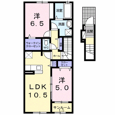ハーモニック　コートⅠ 202【管理NO：1-026445701-02020】 ★家具家電は申し込み後に搬入します★ ★2026年09月下旬入居可能★の外観画像