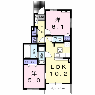 トレサージュ 101【管理NO：1-026603501-01010】 ★家具家電は申し込み後に搬入します★ ★2026年09月下旬入居可能★の外観画像