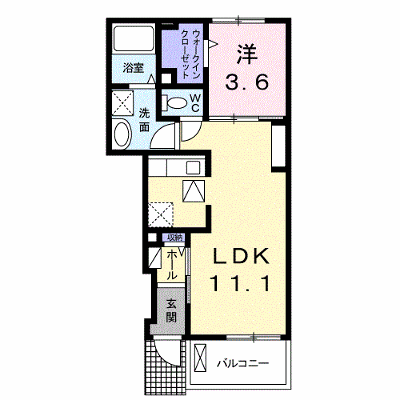 アンジュクレール 102【管理NO：1-021412902-01020】 ★家具家電は申し込み後に搬入します★ ★2026年10月中旬入居可能★の外観画像
