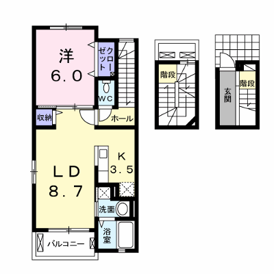 ネクサス 303【管理NO：1-020289701-03030】 ★家具家電は申し込み後に搬入します★の外観画像