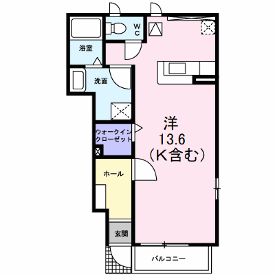 モデルノカーサＡ 103【管理NO：1-014365501-01030】 ★家具家電は申し込み後に搬入します★の外観画像