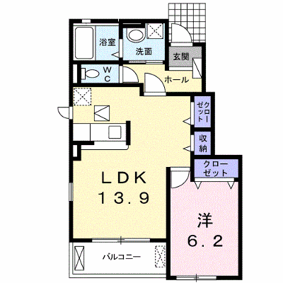 クリアーガーデン 103【管理NO：1-023329601-01030】 ★家具家電は申し込み後に搬入します★ ★2026年09月中旬入居可能★の外観画像