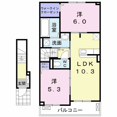 パイン　スマイル 202【管理NO：1-025307201-02020】 ★家具家電は申し込み後に搬入します★ ★2026年09月中旬入居可能★の外観画像