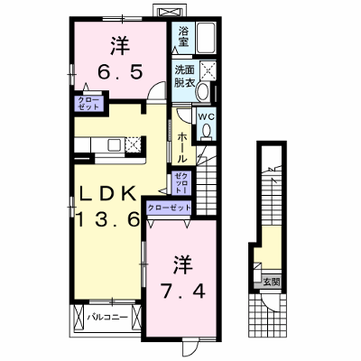 ユージェルメ 201【管理NO：1-014423501-02010】 ★家具家電は申し込み後に搬入します★ ★2026年10月下旬入居可能★の外観画像
