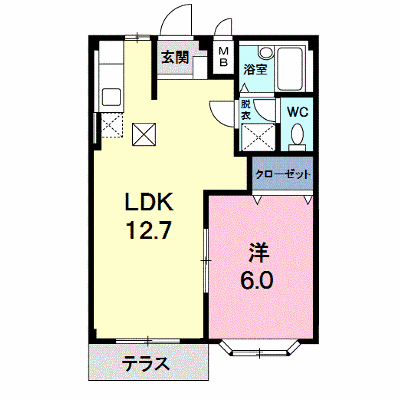 ポートエルディムＢ 105【管理NO：1-003844002-01040】 ★家具家電は申し込み後に搬入します★ ★2026年10月中旬入居可能★の外観画像