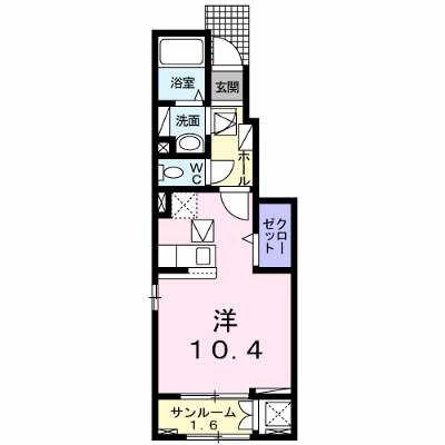 コパール 107【管理NO：1-026611401-01060】 ★家具家電は申し込み後に搬入します★ ★2026年09月中旬入居可能★の外観画像