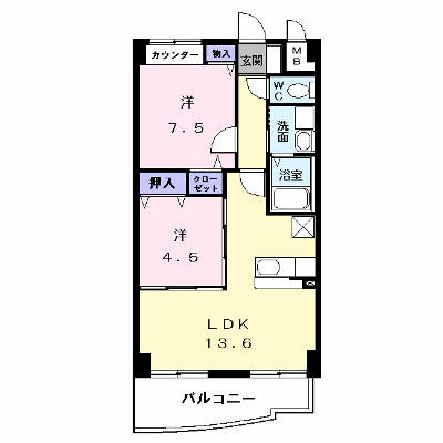 グランツ　コート 303【管理NO：1-013955101-03030】 ★家具家電は申し込み後に搬入します★の外観画像