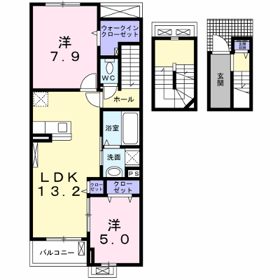 ベル熊之庄 305【管理NO：1-025264501-03040】 ★家具家電は申し込み後に搬入します★ ★2026年09月下旬入居可能★の外観画像