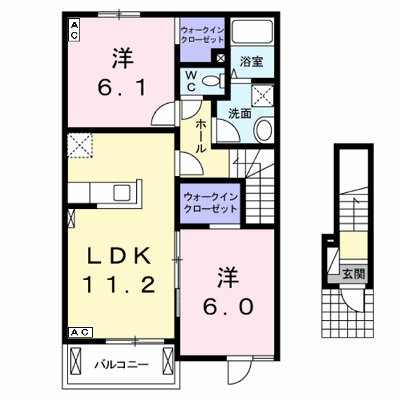 ピース　マインド 201【管理NO：1-019313101-02010】 ★家具家電は申し込み後に搬入します★ ★2026年09月中旬入居可能★の外観画像