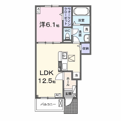 グランデ 102【管理NO：1-028659801-01020】 ★家具家電は申し込み後に搬入します★ ★2026年11月上旬入居可能★の外観画像