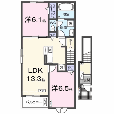 カーサ　ルーチェ 201【管理NO：1-028738701-02010】 ★家具家電は申し込み後に搬入します★ ★2027年01月下旬入居可能★の外観画像