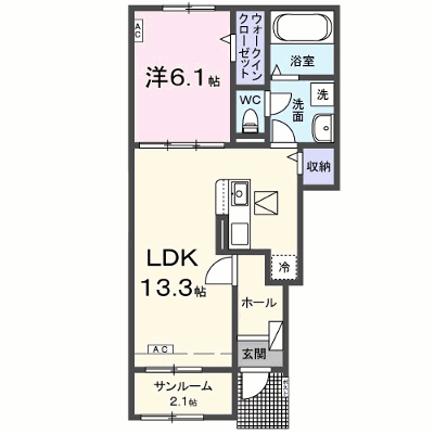 カーサ　ルーチェ 102【管理NO：1-028738701-01020】 ★家具家電は申し込み後に搬入します★ ★2027年01月下旬入居可能★の外観画像
