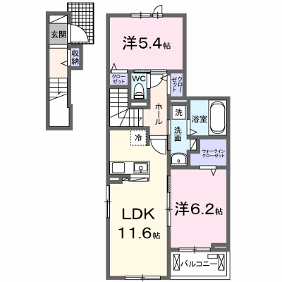 リバーサイド西山 205【管理NO：1-027583801-02050】 ★家具家電は申し込み後に搬入します★ ★2026年11月上旬入居可能★の外観画像