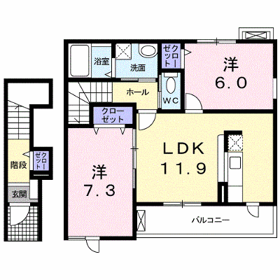 マウンテン　ローレル　Ｓ 205【管理NO：1-014476401-02040】 ★家具家電は申し込み後に搬入します★ ★2026年10月下旬入居可能★の外観画像