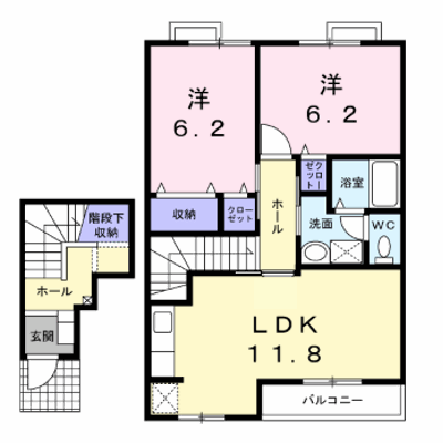ランドマーク　２００２　１ 202【管理NO：1-011362701-02020】 ★家具家電は申し込み後に搬入します★ ★2026年10月中旬入居可能★の外観画像