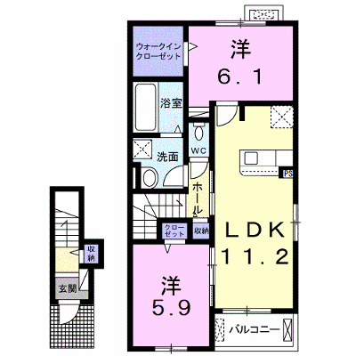 イースト　フィールドⅠ 203【管理NO：1-026053601-02030】 ★家具家電は申し込み後に搬入します★の外観画像