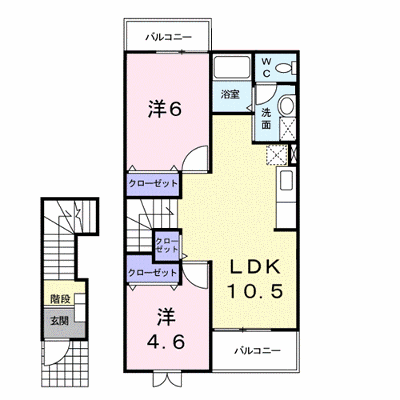 甲西サンライフＢ 201【管理NO：1-010561701-02010】 ★家具家電は申し込み後に搬入します★ ★2026年10月上旬入居可能★の外観画像