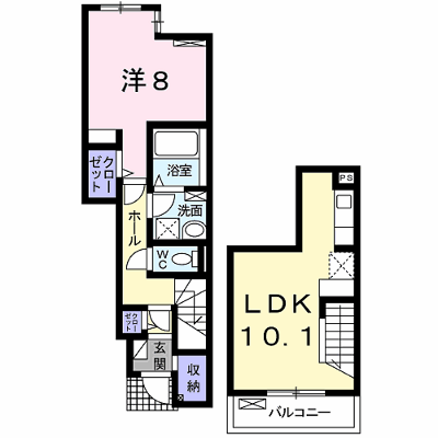 シカタ　ロジュマン 106【管理NO：1-020332301-01050】 ★家具家電は申し込み後に搬入します★ ★2026年10月中旬入居可能★の外観画像