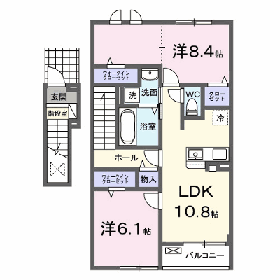 ブリランテ 202【管理NO：1-028288401-02020】 ★家具家電は申し込み後に搬入します★の外観画像