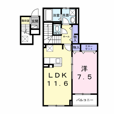 レジデンス荒牧 202【管理NO：1-027100201-02020】 ★家具家電は申し込み後に搬入します★ ★2026年10月中旬入居可能★の外観画像