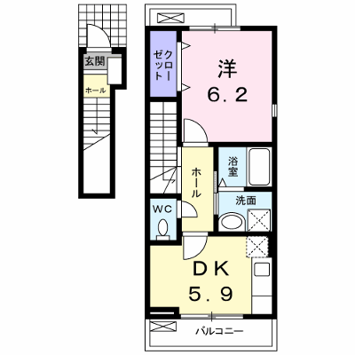 フロント　フィールド 201【管理NO：1-018296601-02010】 ★家具家電は申し込み後に搬入します★ ★2026年10月中旬入居可能★の外観画像