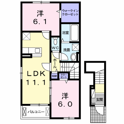 セレーネ 201【管理NO：1-026335901-02010】 ★家具家電は申し込み後に搬入します★ ★2026年10月中旬入居可能★の外観画像