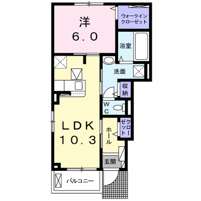 パインルーツⅠ 101【管理NO：1-023372201-01010】 ★家具家電は申し込み後に搬入します★の外観画像